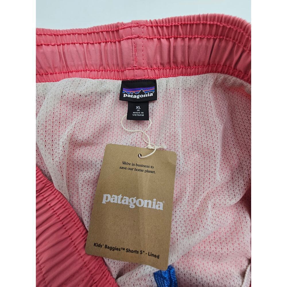 Patagonia Boys XL (14) - 5"  Baggies Lined Shorts - Afternoon Pink - Picture 5 of 7